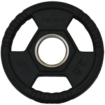 Disco olimpionico gommato ruvido tri-grip linea Di