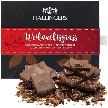 Hallinger"s Ziemassvētku apsveikums - piena šokolā
