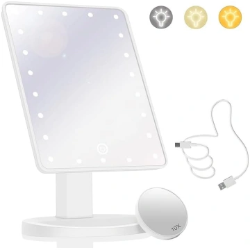Grims spogulis ar apgaismojumu un 22 LED apgaismoj