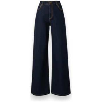 Anne wide leg jeans in softened denim GDD Fashion