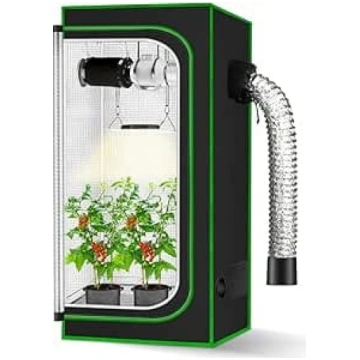 MELONFARM 2x2 augšanas telts 24x24x48 collas ar au