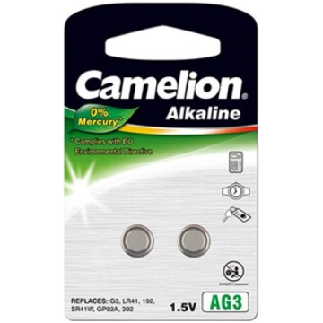Camelion AG3/LR41/LR736/392 Alkaline Buttoncell 2 