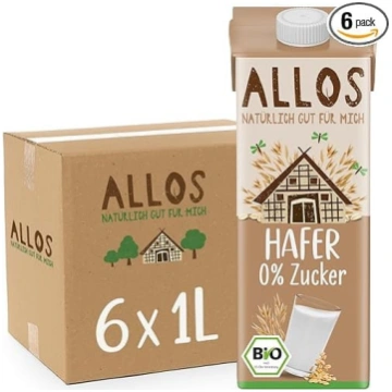 Allos bioloģiskais auzu dzēriens bez cukura | Auzu
