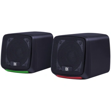 Defender PC Speakers J3 2.0 6W LED USB Black 65963