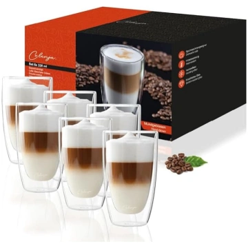 Divstūra Latte Macchiato glāzes, 6 glāžu komplekts