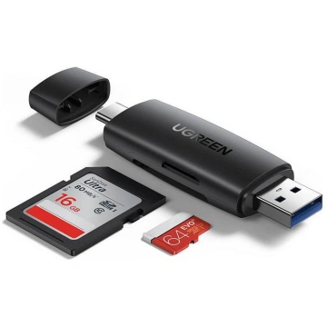 Ugreen adapter czytnik kart sd / micro sd (usb-a /