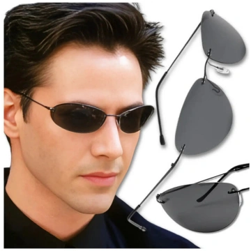 Vīriešu saules brilles pilotu matrix neo cosplay N