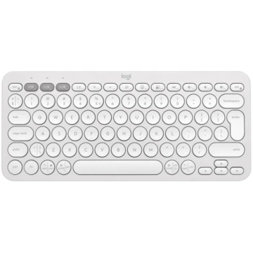LOGITECH K380S Bluetooth Keyboard - TONAL WHITE - 