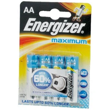 Battery: alkaline | 1.5V | AA | Maximum/Max Plus |