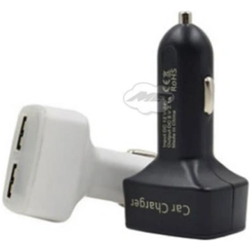 Auto 3 in 1 voltmetrs termometrs un div USB lādētā