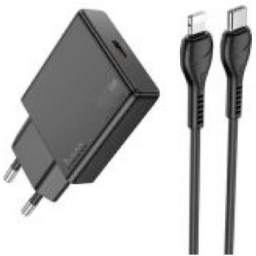 HOCO Phone charger Slim USB C QC PD 30W + cable US