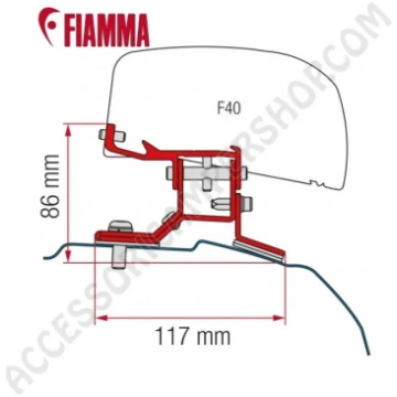 KIT FORD CUSTOM L2 - STAFFE FINITURE NERE ADATTATO