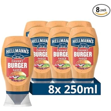 Hellmann"s Chunky Burger mērce – garšīga grila un