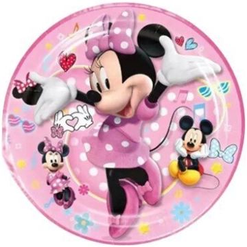 Vienreizējās Minnie Mouse šķīvīši, 23 cm, 10 gab