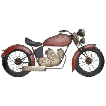 Moto d'epoca da parete Colore Rosso Modellini