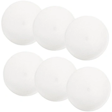 Pack of 6 Round PP Placemats Woven Heat Resistant 