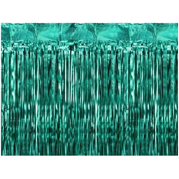 Smaragda krāsas folija aizkari, 100 x 200 cm