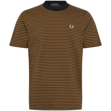 Fred Perry - Fine Stripe Heavyweight Tshirt - izmē
