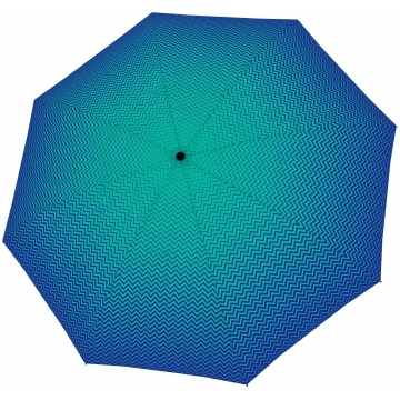 Lietussargs Magic Fiber, melns un pelēks Doppler