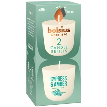 Bolsius CleanLight Uzpildes Sveces 2gab Cypress&Am