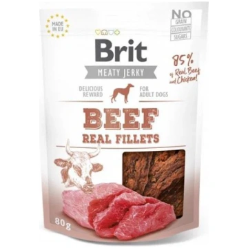 Skaņš ēdiens suņiem Brit Jerky Beef Real Fillets a