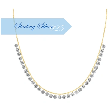 CRYSTAL GLOW ✧ 925 SILVER/14k Gold Necklace BELLAE