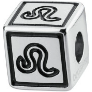 Charm TJ MAN in acciaio e pvd nero "Leone"