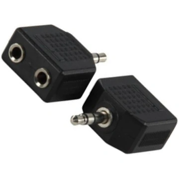 Splitter; Jack 3.5mm socket x2,Jack 3.5mm plug; st