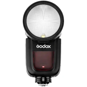 Godox V1 apaļā galva zibspuldze Nikon D167611