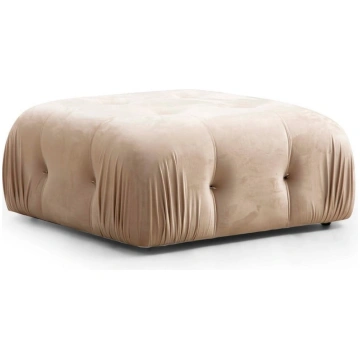 Bēšs samta pufs Bubble – Artie Hanah Home