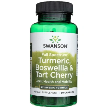 Swanson kurkuma, bosvēlija un ķirši - 60 kapsulas