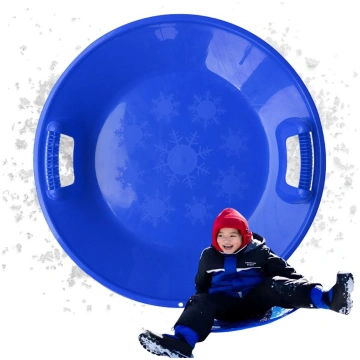 Liels plastmasas sniega slīddisks ar rokturiem 62c