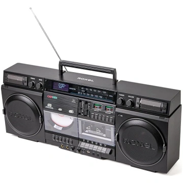 Roxel Camden Retro kasešu CD atskaņotājs Boombox a