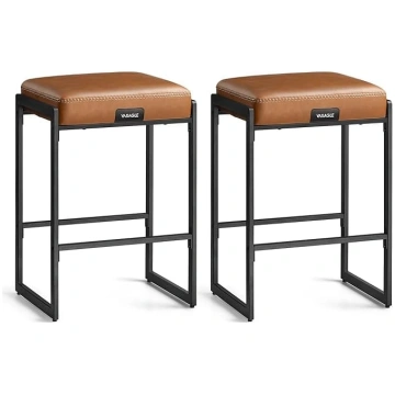 VASAGLE EKHO Collection Set of 2 Bar Stools Kitche