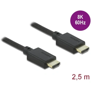Delock High Speed HDMI Cable 48 Gbps 8K 60 Hz 2.5 