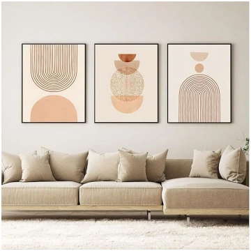 VTRXEG Abstract Canvas Picture, Boho Abstract Line