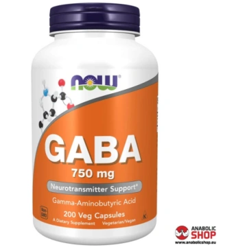 Now Foods GABA 750mg 200 kapsulas