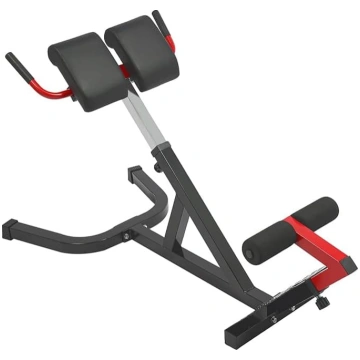 Hyperextension muguras trenažieris ar regulējamu a