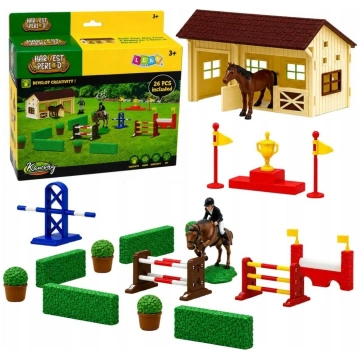 Leantoys Komplekts Ferma Stadnina Zirgi Trase Prze