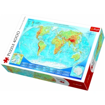 TREFL Pusle World Map, 4000 gab