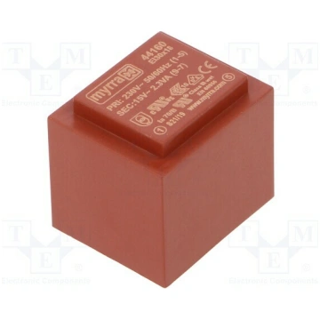 Transformer: encapsulated; 2.3VA; 230VAC; 15V; 153