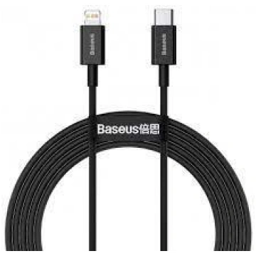 Kabelis Baseus CABLE LIGHTNING TO USB-C 2M/BLACK C