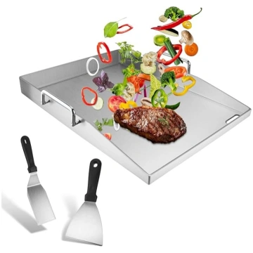 Nerūsējošā tērauda Plancha 40 x 30 cm grila plākšņ