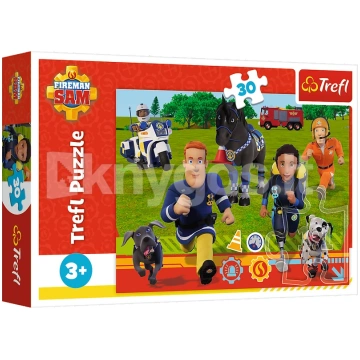 TREFL FIREMAN SAM Puzle Ugunsdzēsējs Sems, 30 gab