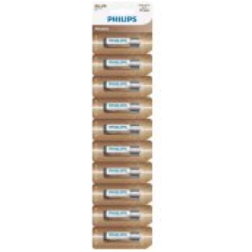Philips AA LR6 Alkaline 10pcs Baterijas 31398-PHIL