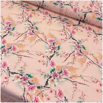 Plānā kokvilnas trikotāža Sakuras 220gr/m²