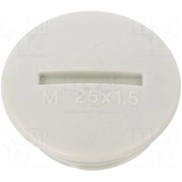 Stopper | M25 | 1,5 | Mat: polystyrene | light gre