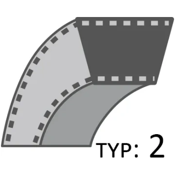 Siksna MTD piedziņas Seria800 /17x1168/