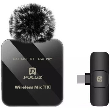 Bezvadu lavalier mikrofons Puluz PU648B USB-C