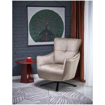 SCAMPI leisure chair, cappuccino